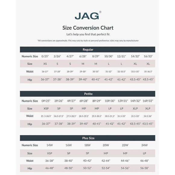 NEW JAG Petite Ruby Mid Rise Straight Leg Pants-Legacy 8P - Picture 5 of 7